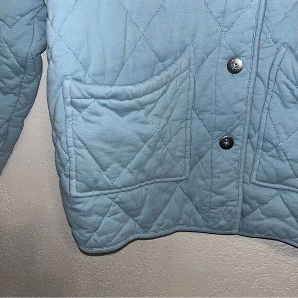 Alya Women's  Light Blue Quilted Jacket - Picture 6 of 10